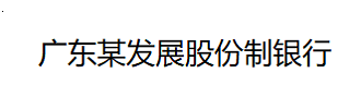 广东某发展股份制银行